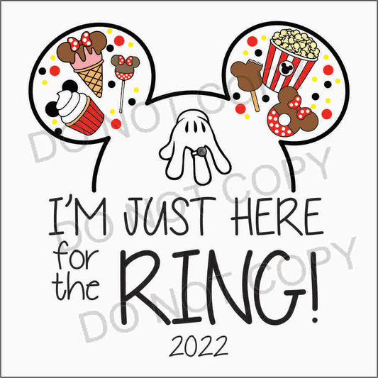 I'm Just Here for the Ring! Worlds or Summit Fun Unisex T-Shirt