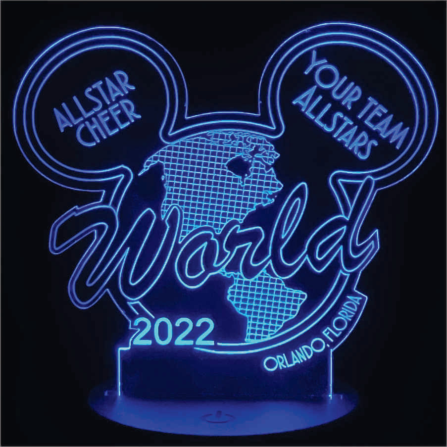 Custom World 2022 LED Acrylic Light