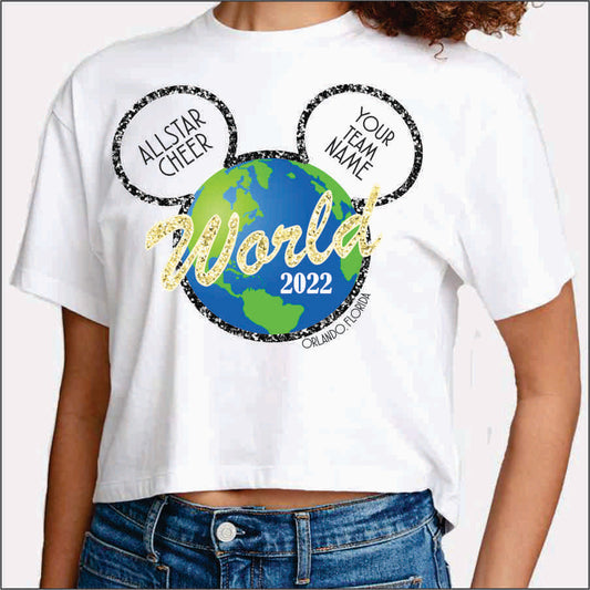 Allstar Cheer World Competition Crop T-Shirt
