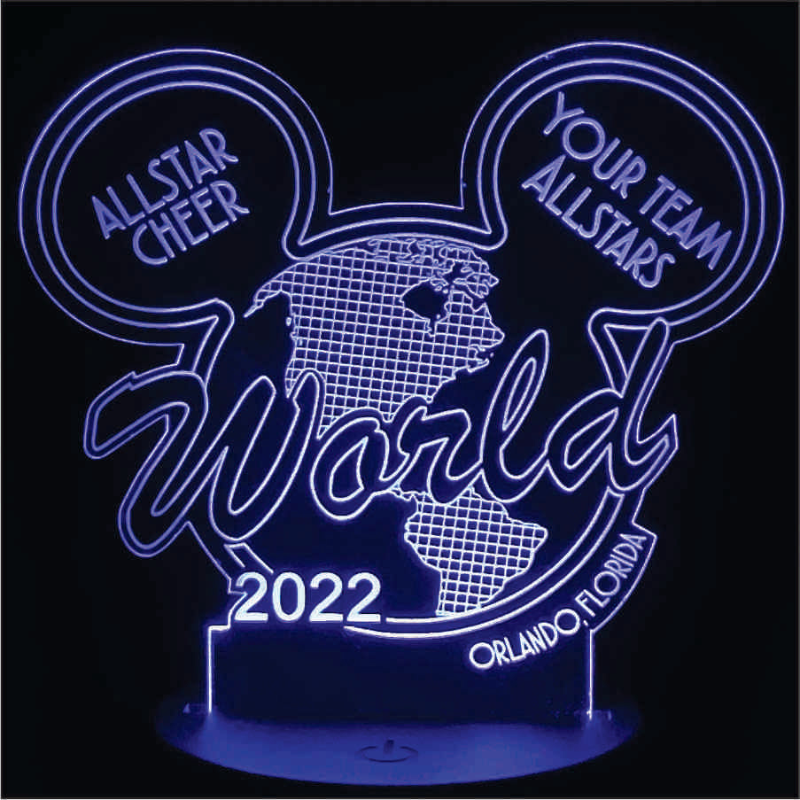 Custom World 2022 LED Acrylic Light