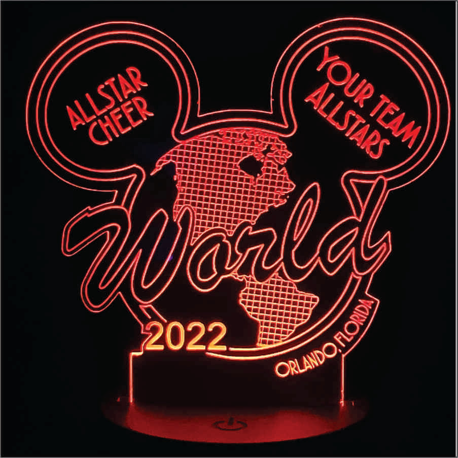 Custom World 2022 LED Acrylic Light