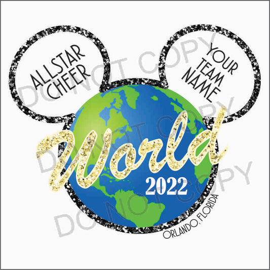 Allstar Cheer World Competition Crop T-Shirt