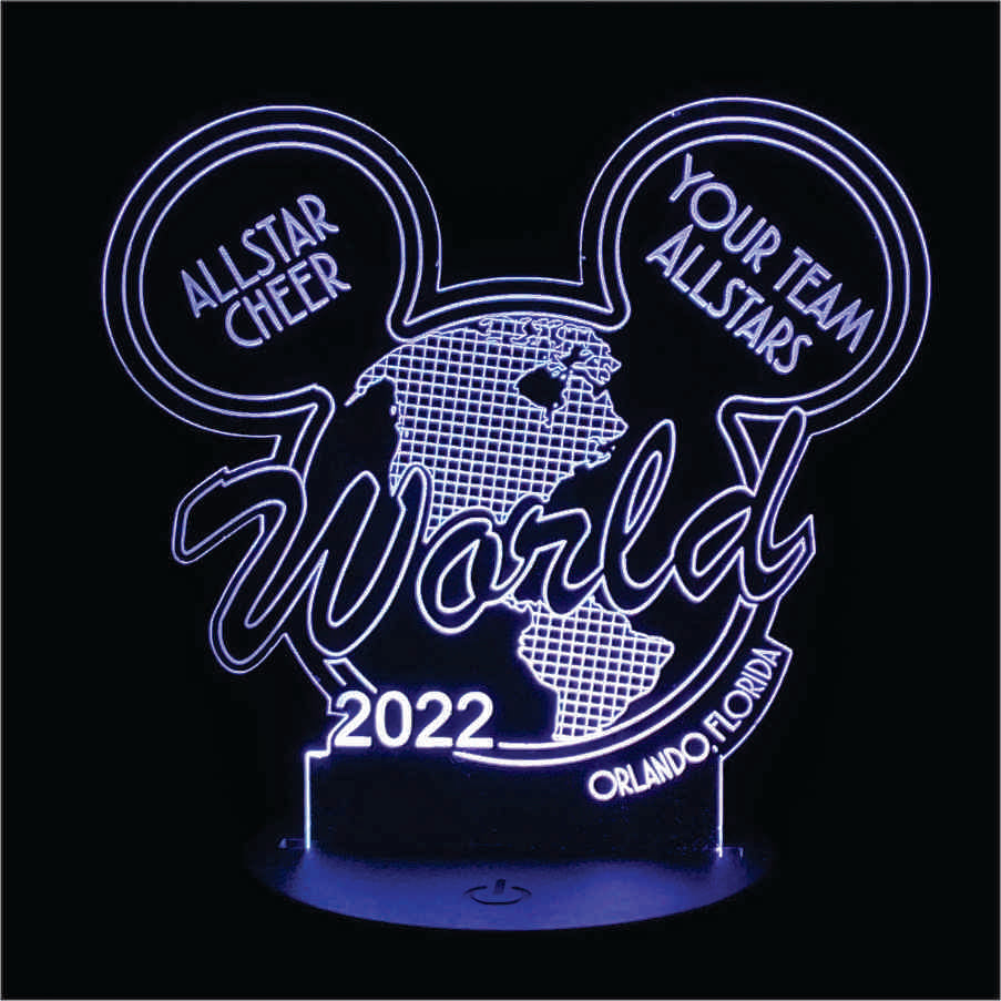 Custom World 2022 LED Acrylic Light