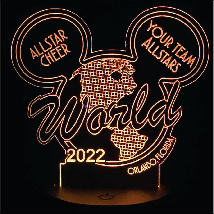 Custom World 2022 LED Acrylic Light